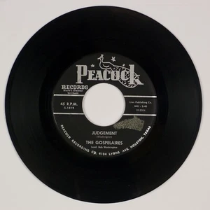 THE GOSPELAIRES: Judgement US Peacock Gospel R&B 45 HEAR - Picture 1 of 2