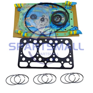 Full Gasket Kit+Piston Rings for D1301 Kubota Engine L295DT L295F L305 Loader - Picture 1 of 3