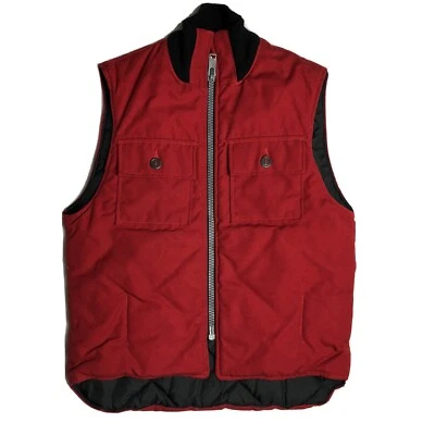 Vintage PENNEYS FOREMOST HUNTING CLOTHING Red Canvas Hunters Vest Size Small Med - Image 1 of 4