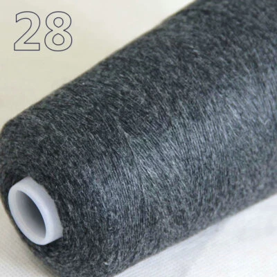 Sale Luxurious100g Mongolian Pure Cashmere Hand Knitting Cone Yarn 28 Dark Gray - Image 1 of 4