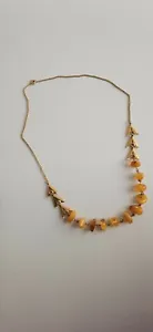 vintage soviet russian amber pendant/ necklace ussr cccp natural baltic amber - Picture 1 of 9