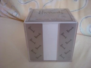 VINTAGE HARRODS MEMO TANK 800 SHEETS - MEMO BLOCK CUBE - NEW - Picture 1 of 5