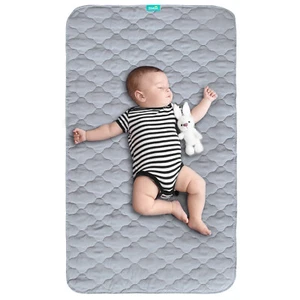 Tappetino Proteggi Materasso Culla Impermeabile per Culla Standard Bambino Morbido 28"x52" - Foto 1 di 42