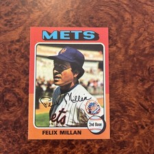 1975 Topps #445 Felix Millan New York Mets