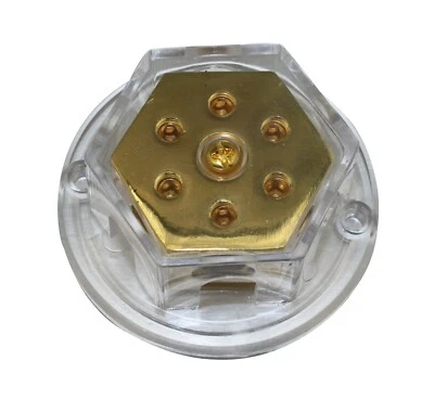 Power or Ground Distribution Block 4Ga In 8ga Out Amp Installation PD-38 - Image 1 of 3