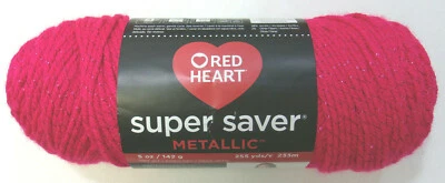 Red Heart Super Saver Metallic Yarn, 5 oz/255 yds, Multiple Color Choice,1-Skein - Image 1 of 4