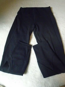 Lululemon Women's Yoga Pants BLACK Sz 8 Stylish Stitching! - Picture 1 of 10