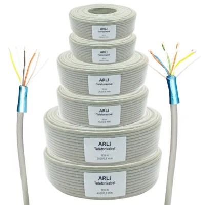 Telefonkabel Telefonleitung J-Y(ST)Y Fernmeldekabel Verlegekabel 25m 50m 100m - Bild 1 von 4