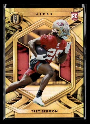 2021 Panini Gold Standard #129 Trey Sermon 4/99 Rookie   Mint+ New - Image 1 of 2