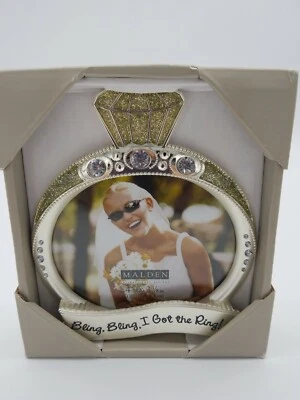 Malden Bling, Bling, I Got the Ring Silver Engagement Picture Photo Frame - Image 1 of 4