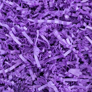 Crinkle Cut Paper Shred Filler (4oz) for Gift & Basket Filling - Purple - Picture 1 of 5