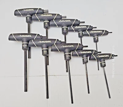 Husky 10-Piece T-Handle SAE & MM Hex Key Set AC - Image 1 of 4