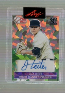 2021 Leaf Pro Set Jack Leiter Crystal Purple RC Auto ser # 2/15 - Bild 1 von 2
