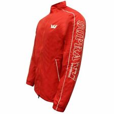 Supra Long Sleeve Zip Up Logo Lightweight Red Mens Wired Jacket 102082 685