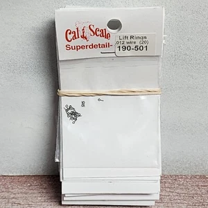 Cal Scale 190-501 - Wire Formed 3-1/2" dia EYE BOLTS Model Railroad Detail Part - Picture 1 of 2