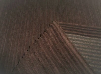 DARK CHOCOLATE BROWN Jumbo Cord Upholstery Cushion Fabric - Image 1 of 4