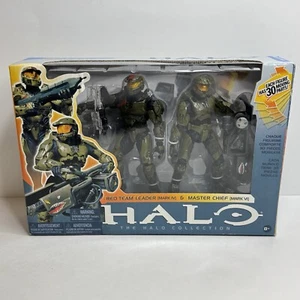 2010 McFarlane Halo Collection Spartan 2 Pack Red Team Leader & Master Chief NIB - Picture 1 of 5