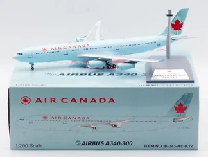 Modelos B 1:200 Air Canada Airbus A340-200 Diecast Aircraft Jet Modelo C-FYKZ - Imagen 1 de 14