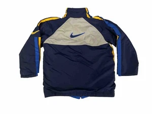 VTG Nike Jacket Youth Large Reversible Puffer Colorblock Swoosh Kids Y2K 14/16 - Picture 1 of 17