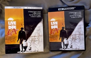To Live and Die in L.A. 4K UHD & Blu-ray w/Slipcover Mint Rare OOP Kino Freeship - Picture 1 of 8