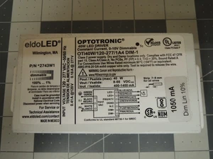 eldoLED Optotronic 40W Constant Current LED Driver - OTi40W/120-277/1A4/DIM-1 - Picture 1 of 9