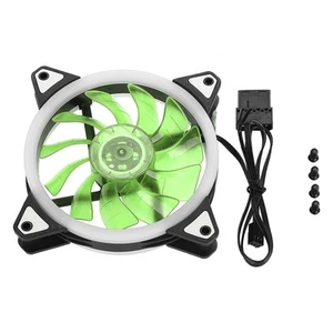 FAN-RS18 12V DC 120mm LED Case Fan Double Aperture Multi-interface Cooling Fa FY - Afbeelding 1 van 9