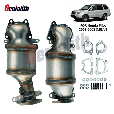 Catalytic Converter Set Bank 1 & 2 For 2005 2006 2007 2008 Honda Pilot 3.5L V6 Foto 1 de 4