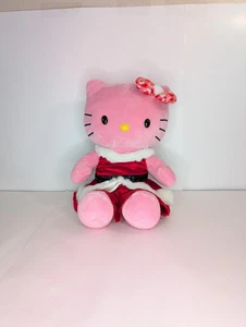 Build-A-Bear Hello Kitty Holly Jolly Plush Red Dress Sanrio Christmas - Picture 1 of 8