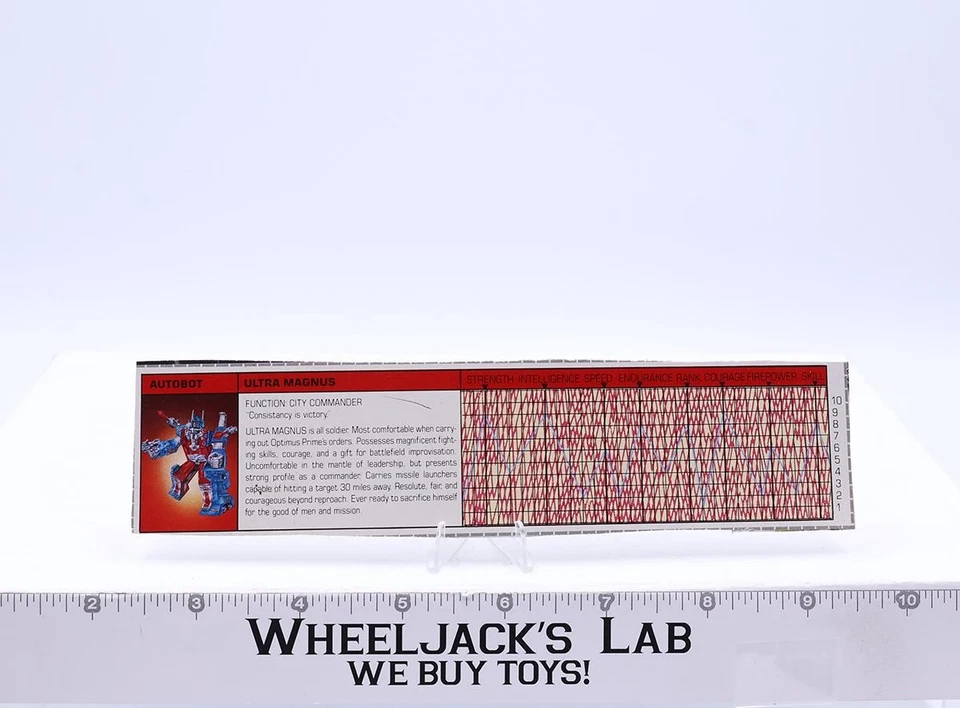 Figura de acción Ultra Magnus Tech Spec 1986 de colección Hasbro G1 Transformers Foto 1 de 1