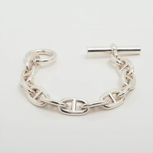 Bracciale Hermès Chaîne d'Ancre TGM 11 cornici Argento 925 103 6g