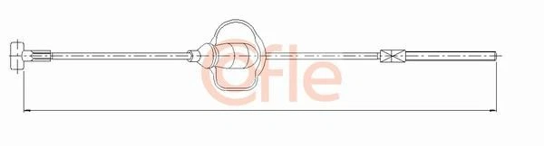 Tirador de cable COFLE 92.10.5346, freno de estacionamiento para FORD Foto 1 de 3