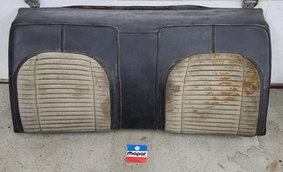 Dodge Charger R/T 500 1971 71 asiento superior trasero pata de gallo gris negro Foto 1 de 4