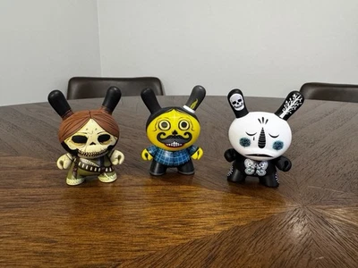 Kidrobot Azteca & Life, Death, Rebirth Dunny Series Lote de 3 Foto 1 de 4