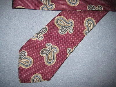 Red Silk Tie Necktie John Henry  (6020) - Image 1 of 2