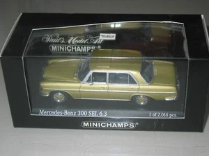 WOW  MERCEDES BENZ  300 SEL 6.3 W109  GOLD  1/43 Minichamps 430039100 - Picture 1 of 6