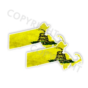 Calcomanía Dont Tread on Me Estado Massachusetts Pegatina para ventana Varios Tamaños Angustia - Imagen 1 de 1