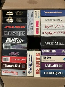 Lot of 24 Classic Vintage VHS Tapes with Boxes Some Sealed - Picture 1 of 1