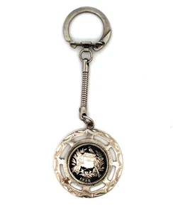 Vintage 1910 800 Fine Silver Guatemala Cut Out Coin Libertad de Setienbre Medal - Picture 1 of 8