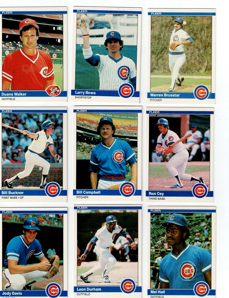 1984 FLEER BASEBALL COMPLETE YOUR SET U PICK 251-500 - Image 1 of 1