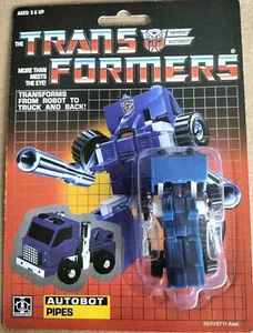 arrival Transformers G1 minibot autobot Pipes reissue MISB Brand New - Picture 1 of 5