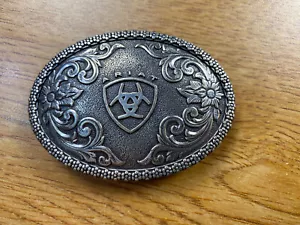 Fibbia per cintura Ariat tono argento - Foto 1 di 3