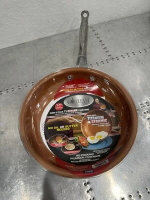 Gotham Steel Nonstick Titanium and Ceramic Copper Coating Fry Pan Skillet, 9.5” - Image 1 of 3