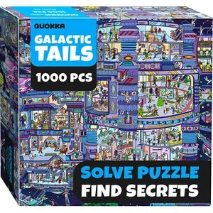 1000 Piece Jigsaw Puzzle for Adults Galactic Tails – Premium Box Packaging - Picture 1 of 6