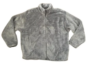 Pink by Victoria's Secret Women's Full-Zip Fleece Jacket, Grey Size L New w Tags - Picture 1 of 8