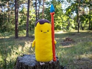 Banana Guards peluche tempo avventura giocattolo morbido banana bambola fatta a mano - Foto 1 di 3