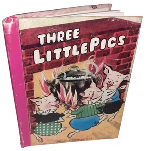 McLoughlin Bros Three Little Pigs Story Book 1937 + Jack & Jill #804 - Bild 1 von 7