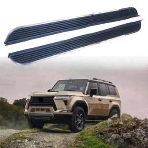 Tabla de correr negra plateada apta para Lexus GX550 2024 2025 Side Step Nerf Bar 2 piezas - Imagen 1 de 8