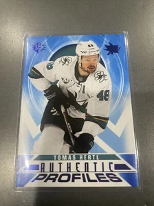 20-21 UD SP Hockey Blue Authentic Profiles AP-13 Tomas Hertl - Picture 1 of 2