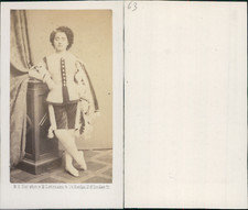 Lehmann, Berlin, Pauline Lucca, soprano Vintage CDV albumen carte de visite.Pa