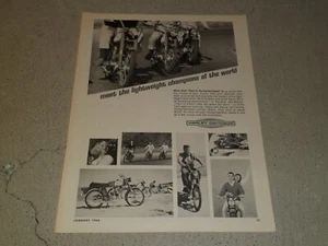 Harley-Davidson M-50 Sport M-50 Bobcat 1966 anuncio/artículo - Imagen 1 de 1